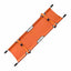 Nylon Foldable Stretcher For Emergency Hospital Use | Waterproof Stretcher With Safety Belt | Transport Stretcher With Wheels - Made In India,Standard,Orange