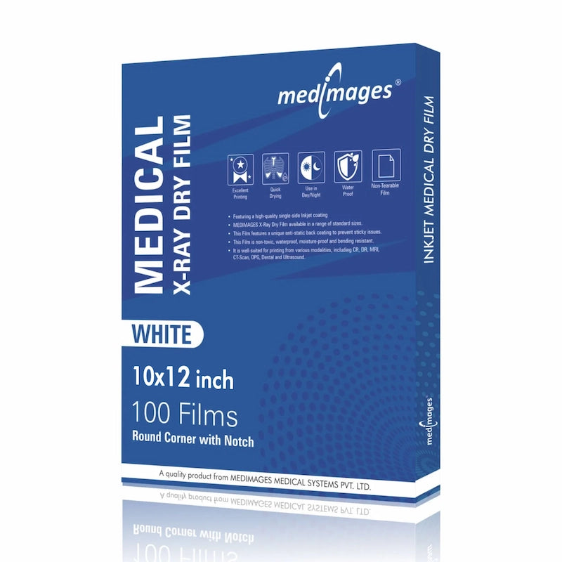 White Inkjet Xray Film | Size 10"x12" | Qty. 100 Films Main image