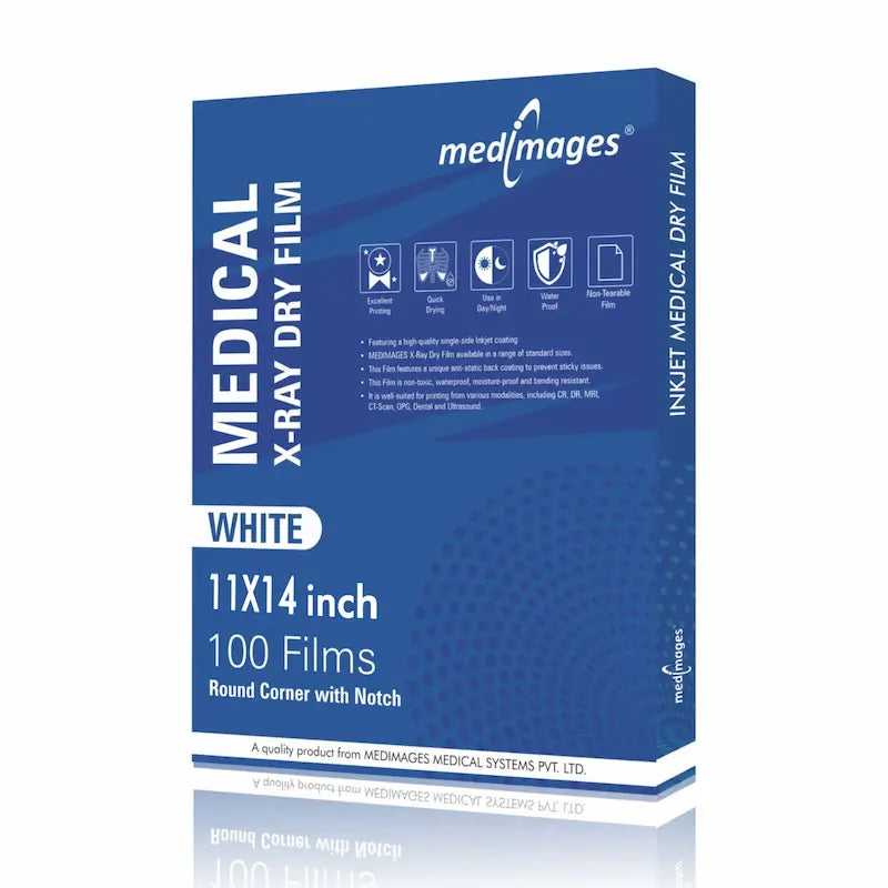White Inkjet Xray Film | Size 11"x14" | Qty. 100 Films Main image