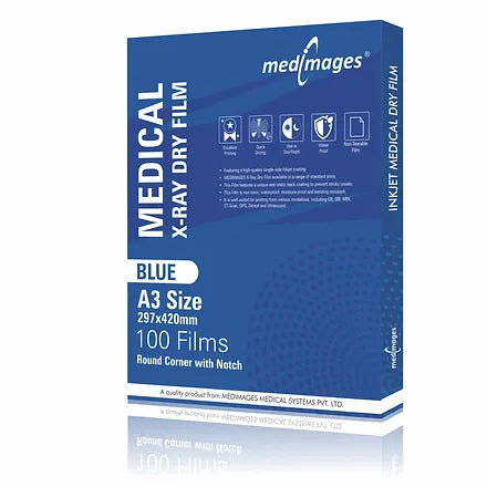 Blue Inkjet Xray Film | Size A3 | Qty. 100 Films Main image