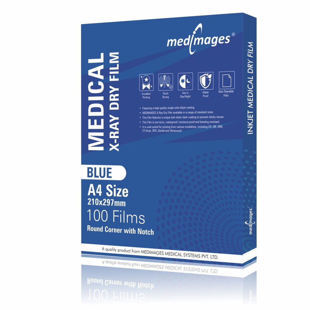 Blue Inkjet Xray Film | Size A4 | Qty. 100 Films