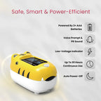 CONTEC CMS-50Q1 Fingertip Pulse Oximeter – SpO₂, Pulse Rate & PI Monitor Pulse Oximeter (Yellow)