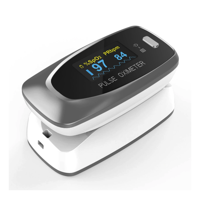 CONTEC CMS-50D1 Fingertip Pulse Oximeter – SpO₂, Pulse Rate & PI Monitor Pulse Oximeter (Grey) Main image