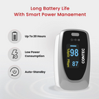 CONTEC CMS-50D1 Fingertip Pulse Oximeter – SpO₂, Pulse Rate & PI Monitor Pulse Oximeter (Grey)