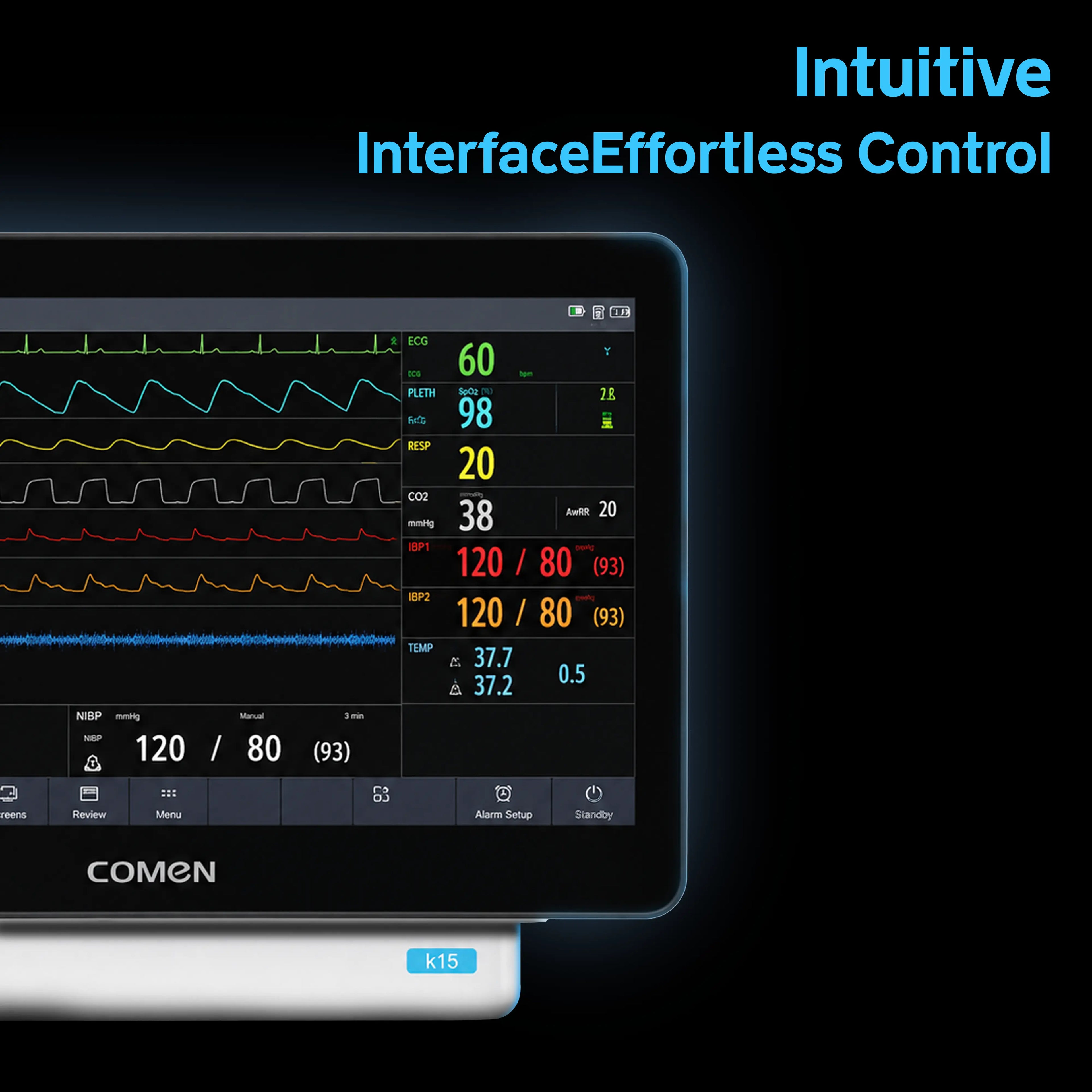 Comen 15 inch Touch Standard with KPM module (without Display) Patient Monitor - K15 Pro