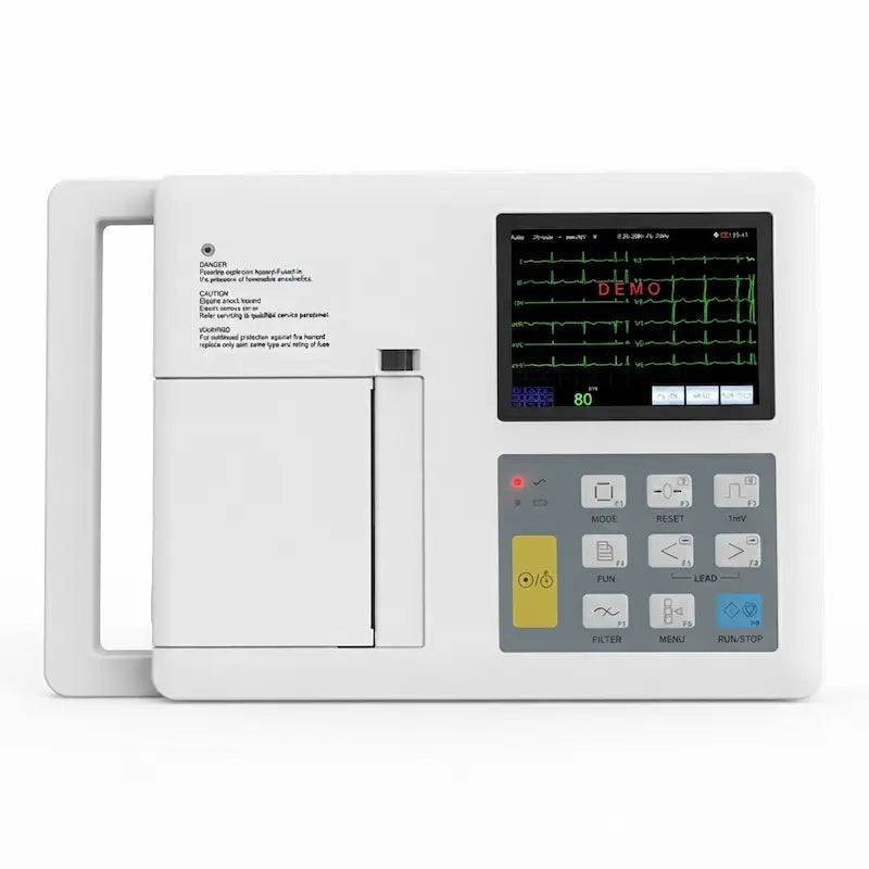 Technocare ECG Machine 3 Channel  TM-3E | 5.7 inch color touch-screen, both push-button and touch operation. Main image