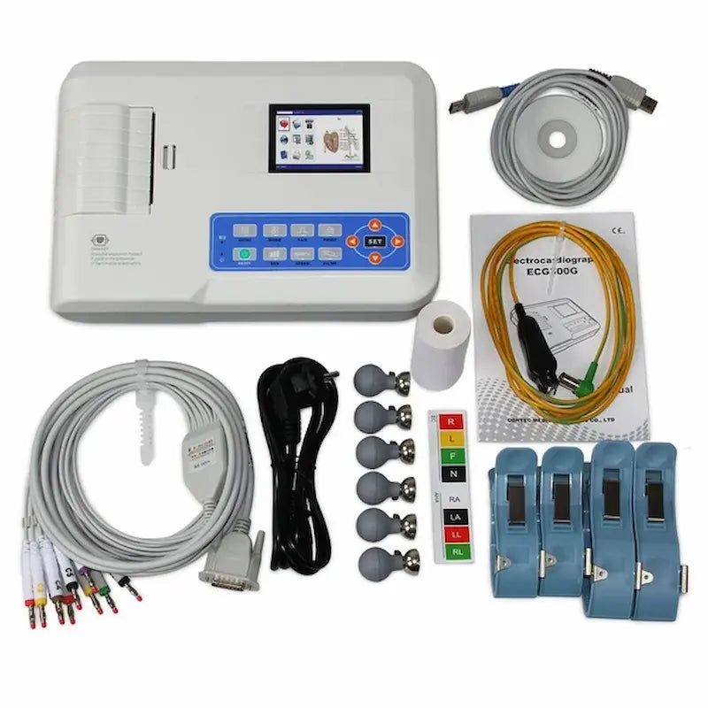 Contec ECG Machine 3 Channel CMS-300G | 3.5 inch LCD High Resolution Display