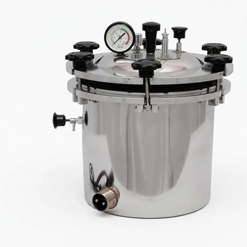 SSU 21 L 12 x 12 inch Stainless Steel Electric Autoclave Main image