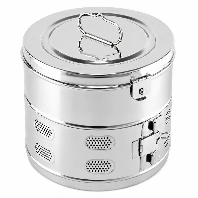 6x6 inch Stainless Steel | Dressing Drum Secondary image