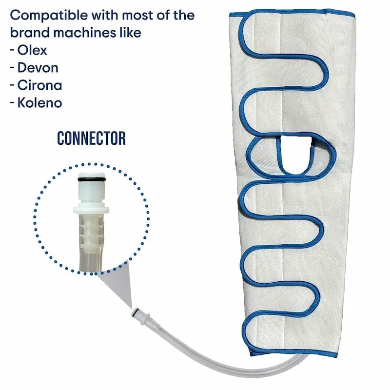 DVT Thigh Sleeves Garments Pair, White Secondary image