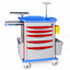 Abs Emergency Crash Cart Trolley Delux