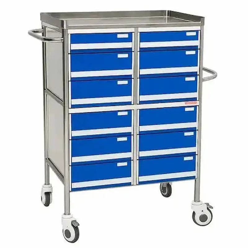 Crash Cart Trolley Double Drawers Main image