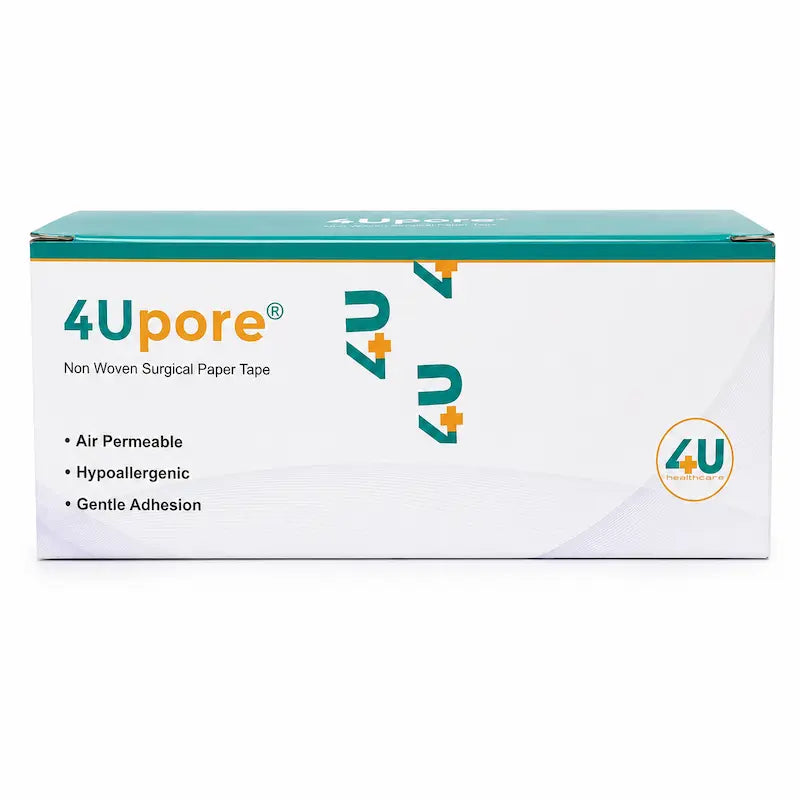 4Upore Pore Non Woven Surgical Paper Tape - 1/2" x 5m Pack of 24 (110105) Secondary image