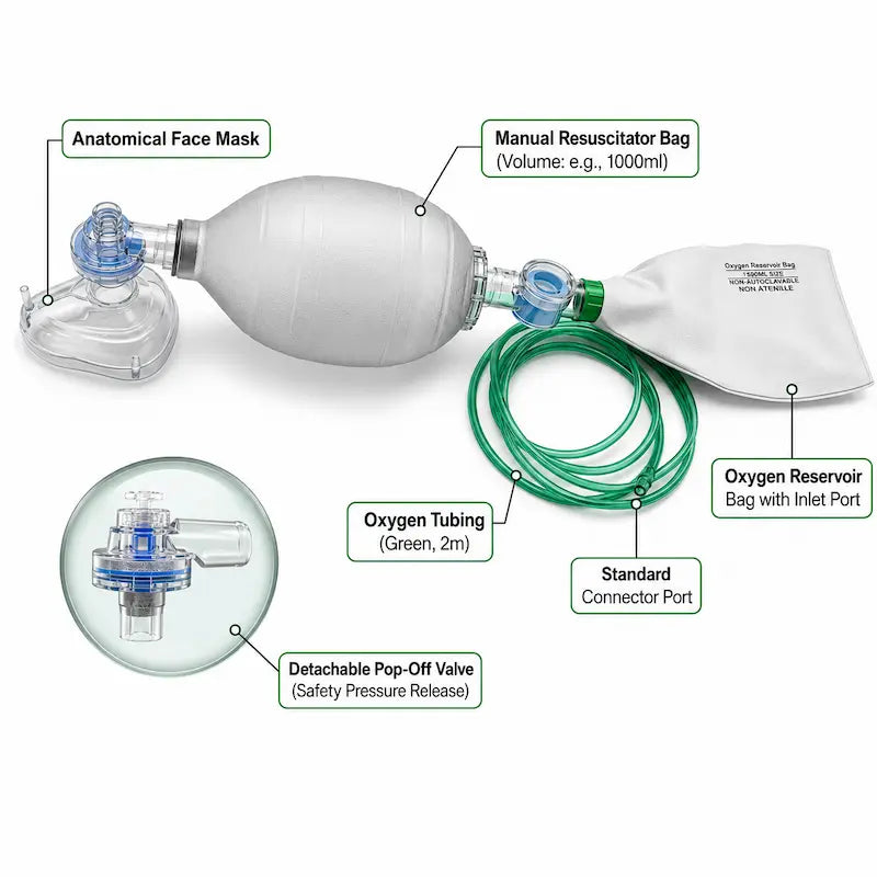 Silicone Resuscitator Model No. : MSI - 1001