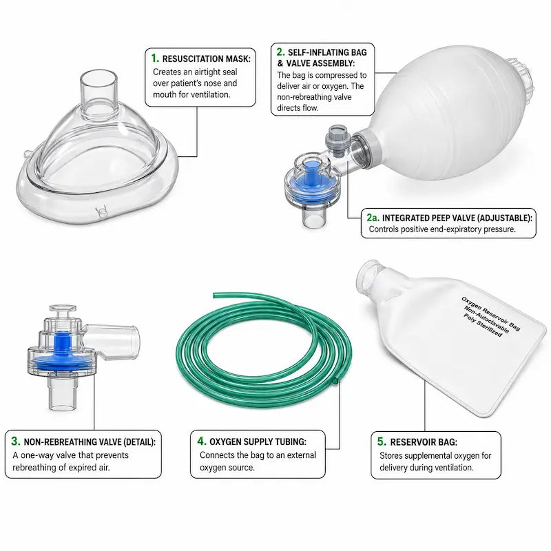 Silicone Resuscitator Model No. : MSI - 1001
